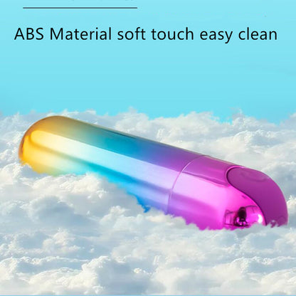 10 Frequency Mini Bullet Rainbow Bullet Vibrator Clitoral Stimulator-EROSREALM