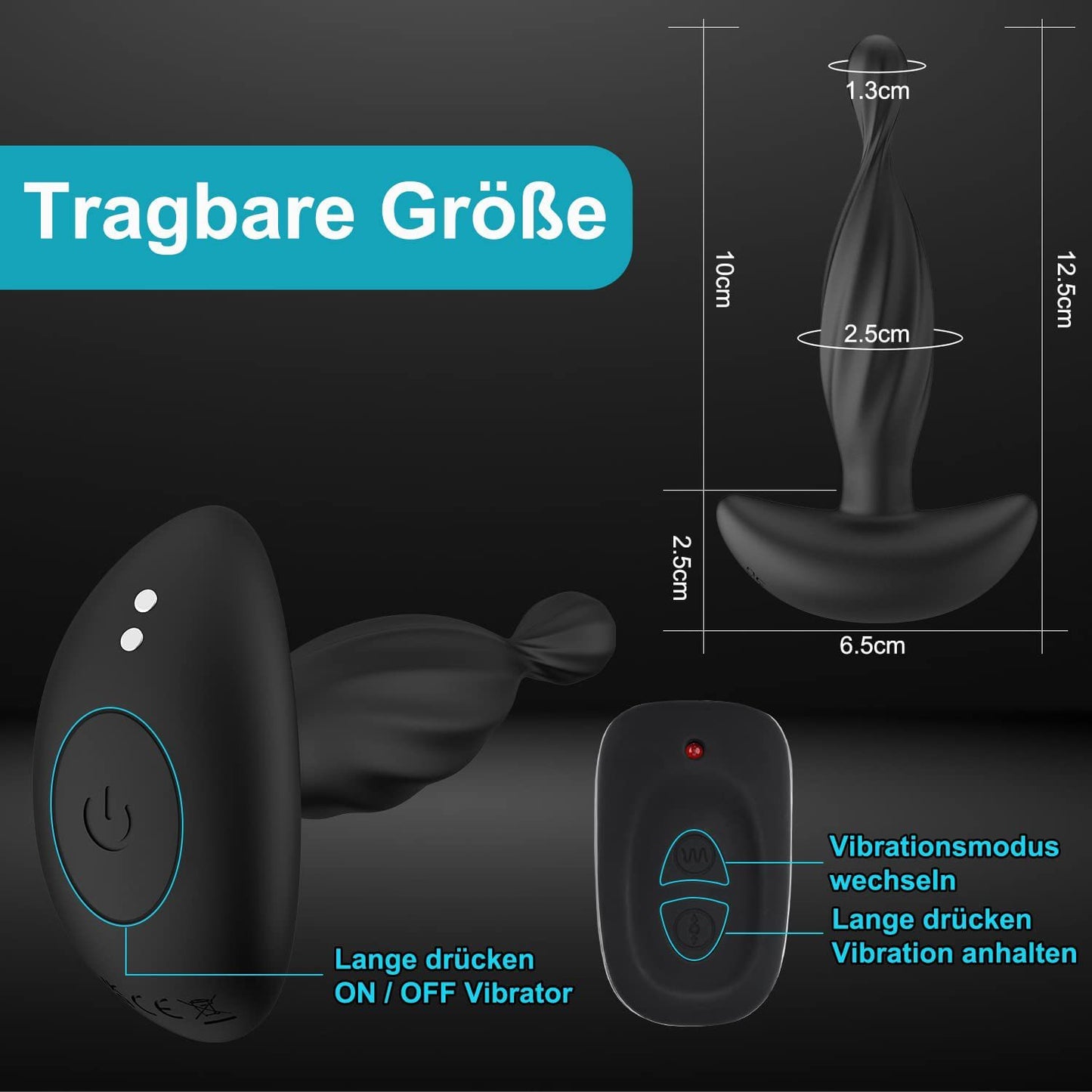 Anal Plug Vibration Masturbator Vestibular Prostate Massage-EROSREALM