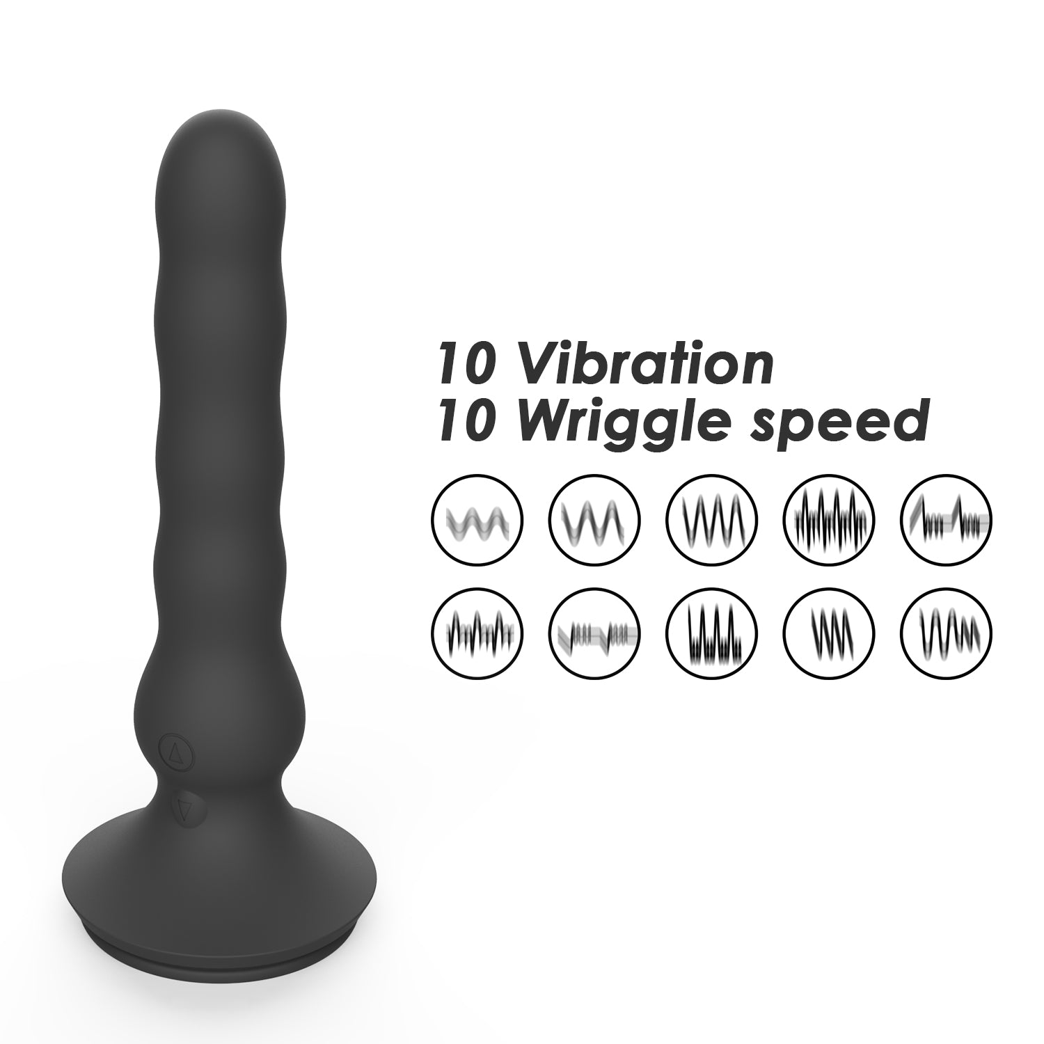 Wireless Remote Control Wiggling & Vibrating Anal Beads-EROSREALM