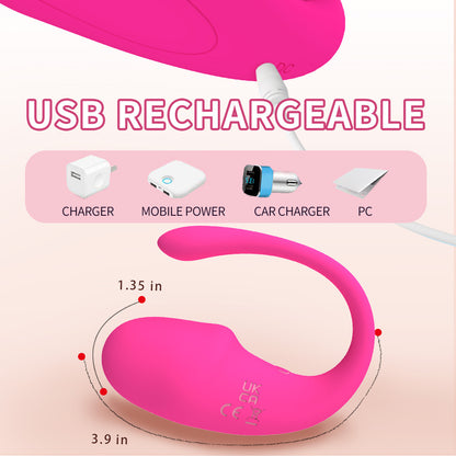 App Remote Control 10 Frequency Strong Shock Panty Vibrator-EROSREALM