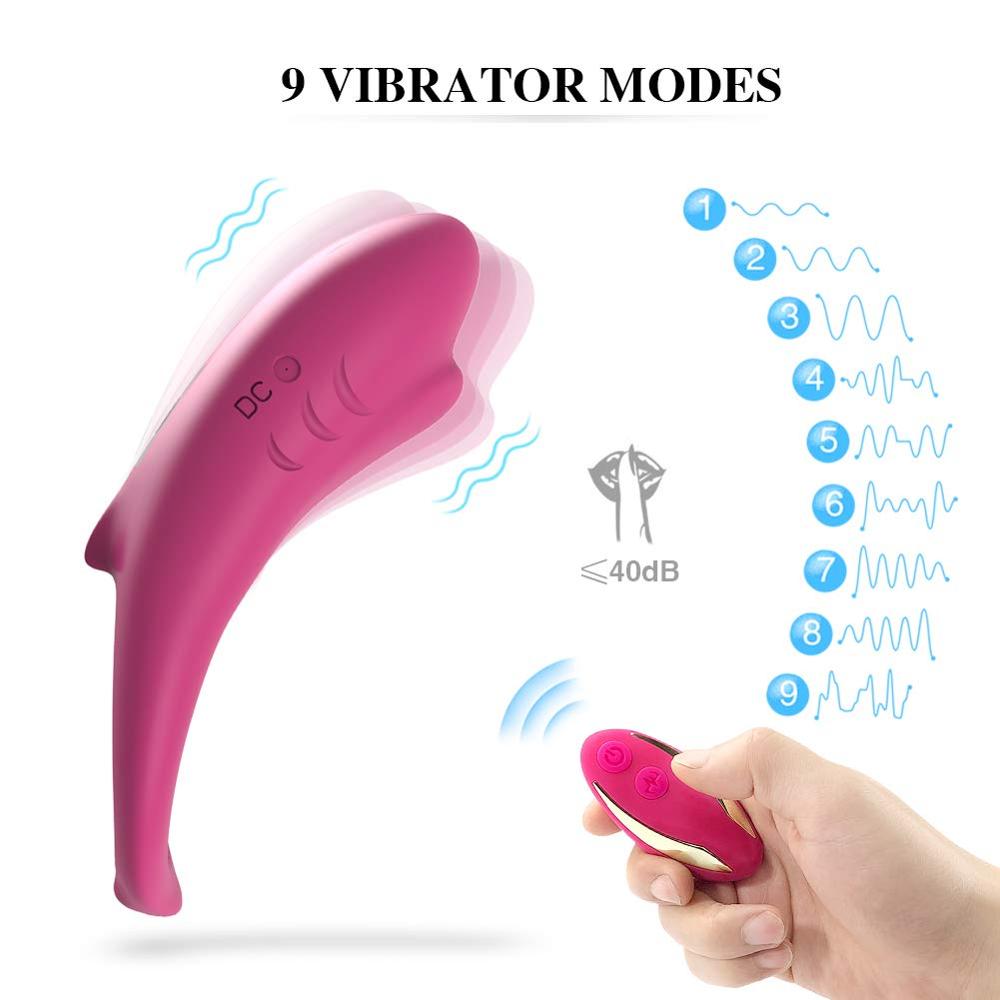 Shark Delay Ejaculation Cock Penis Ring Remote Control Clitoris Stimulator-EROSREALM