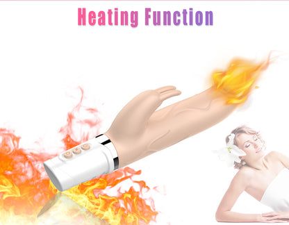 Thrusting Heating Rabbit Vibrator Female Masturbator-EROSREALM