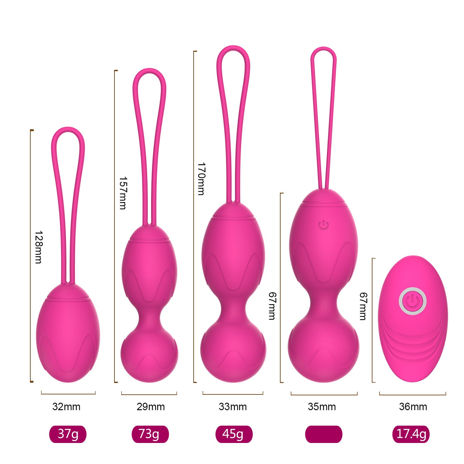 Vibrating Kegal Balls Set-EROSREALM