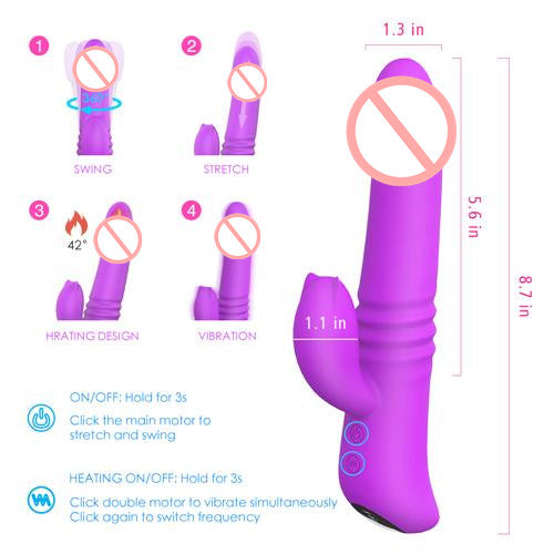 Heating Rabbit Vibrator-EROSREALM