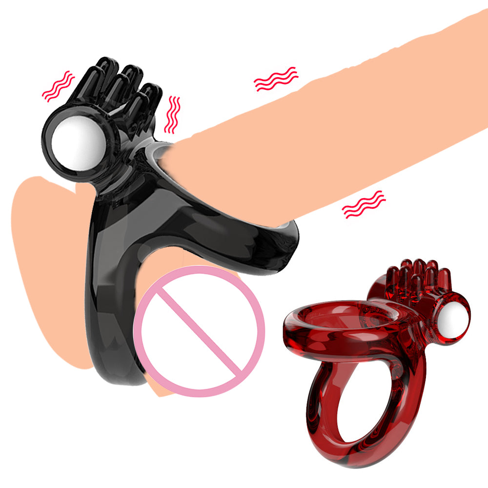 Male Vibrating Penis Enlargement Ring Couple Sex Toy-EROSREALM