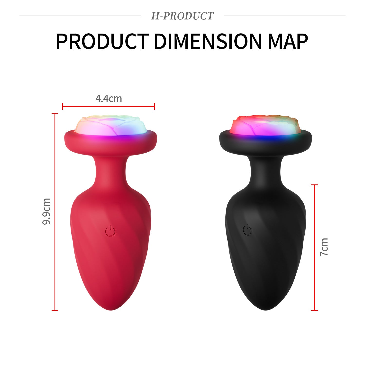 12 Frequency Strong Shock Luminous Rose Anal Vibrator-EROSREALM