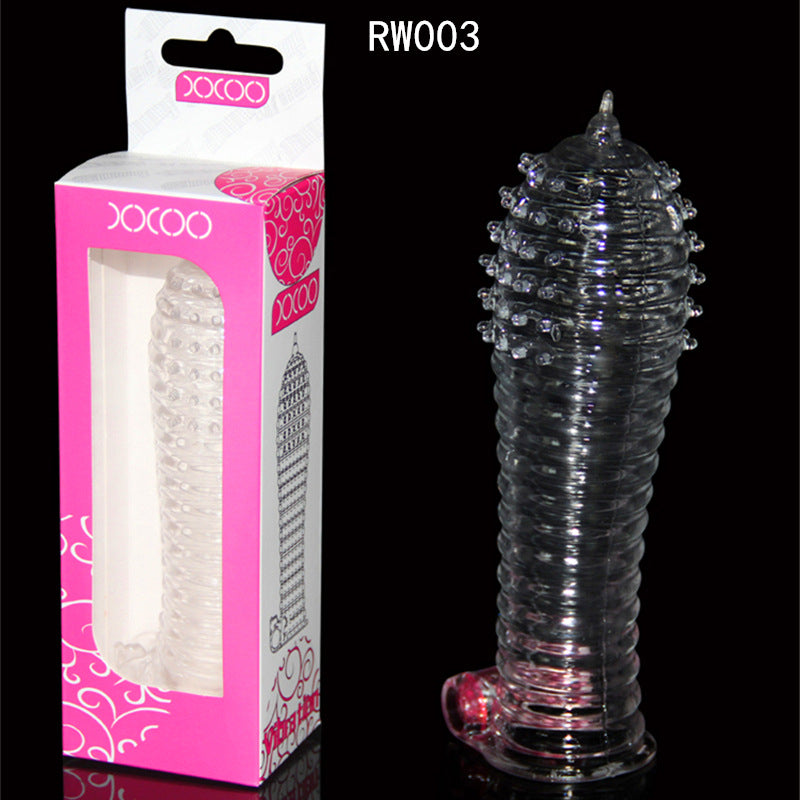 Crystal Wolf Tooth Vibrating Penis Sleeve Husband And Wife Sex Toy-EROSREALM