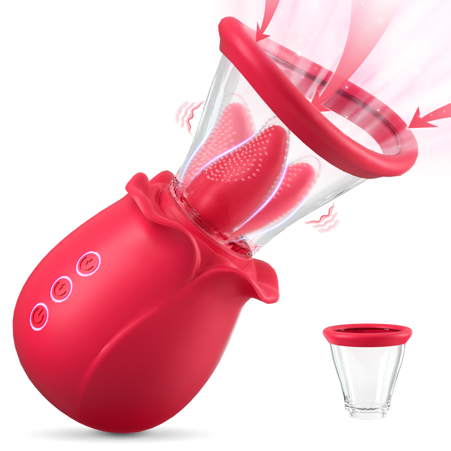 Upgrade Licking And Sucking Rose Clitoral Vibrator For Women-EROSREALM