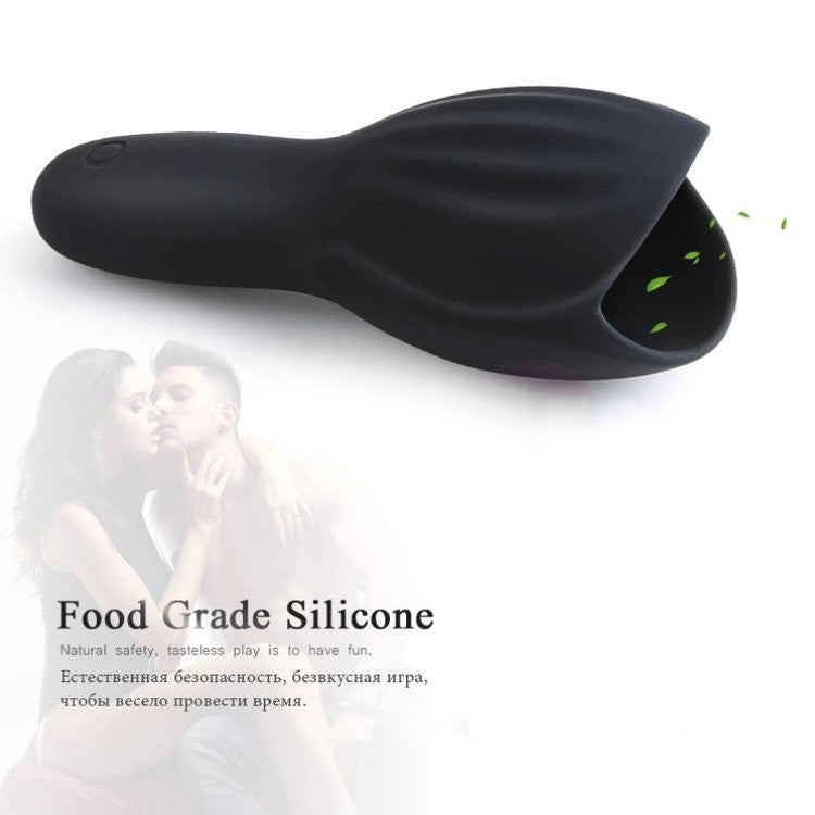 10 Frequency Vibrating Penis Massage Glans Exerciser-EROSREALM