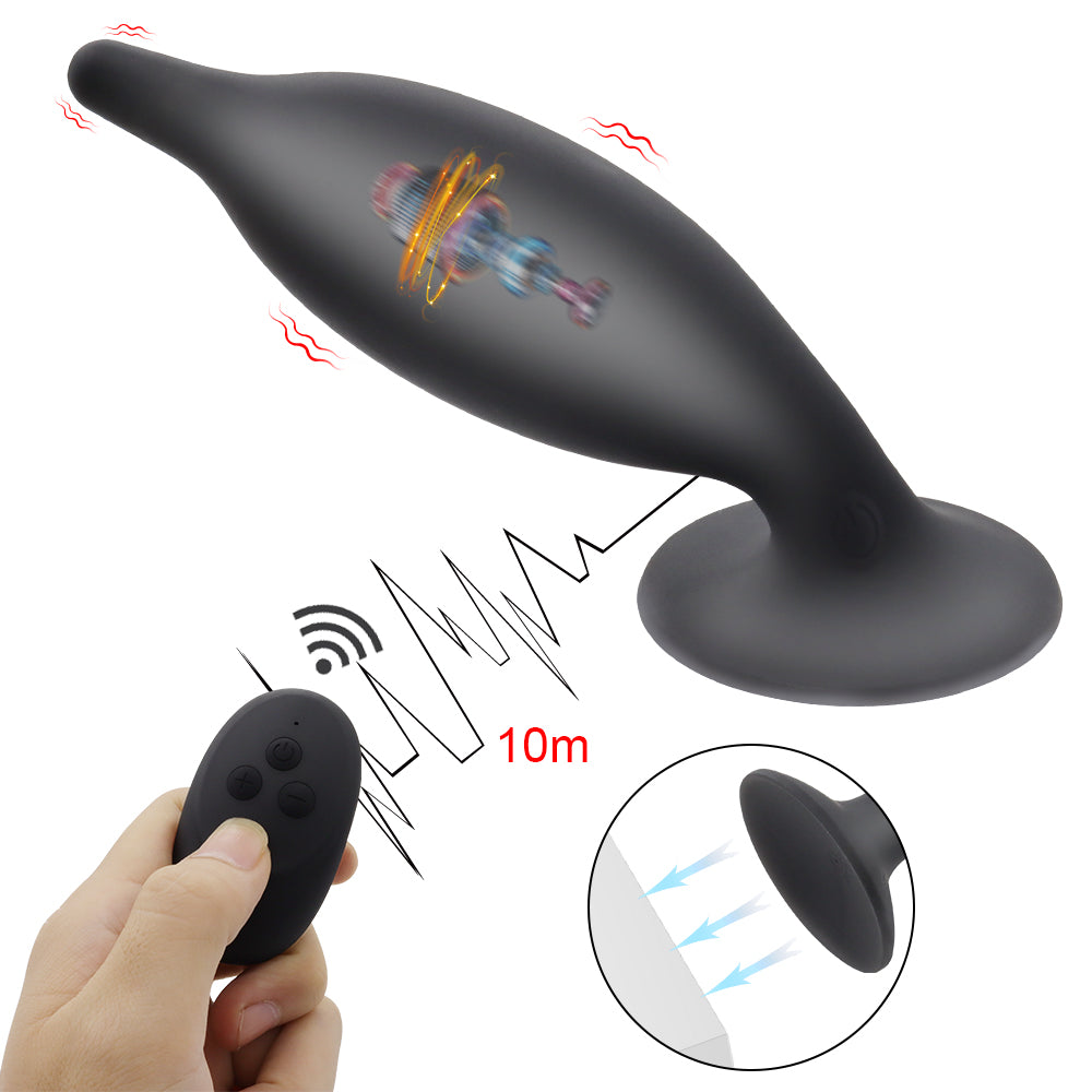 Remote Control Anal Plug Vibrator Prostate Massage G-spot Stimulator-EROSREALM