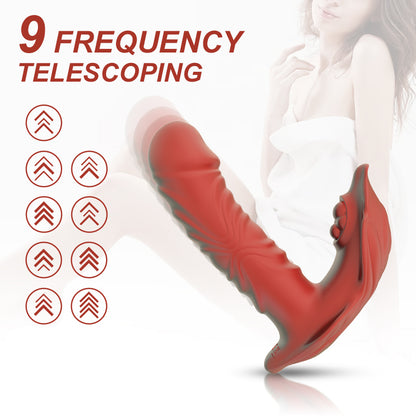 3-in-1 App Remote Control Thrusting Panty Vibrator-EROSREALM