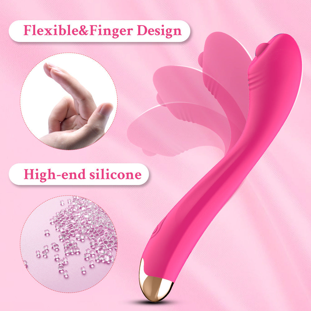 10 Frequency Strong Shock Finger G-spot Vibrator-EROSREALM