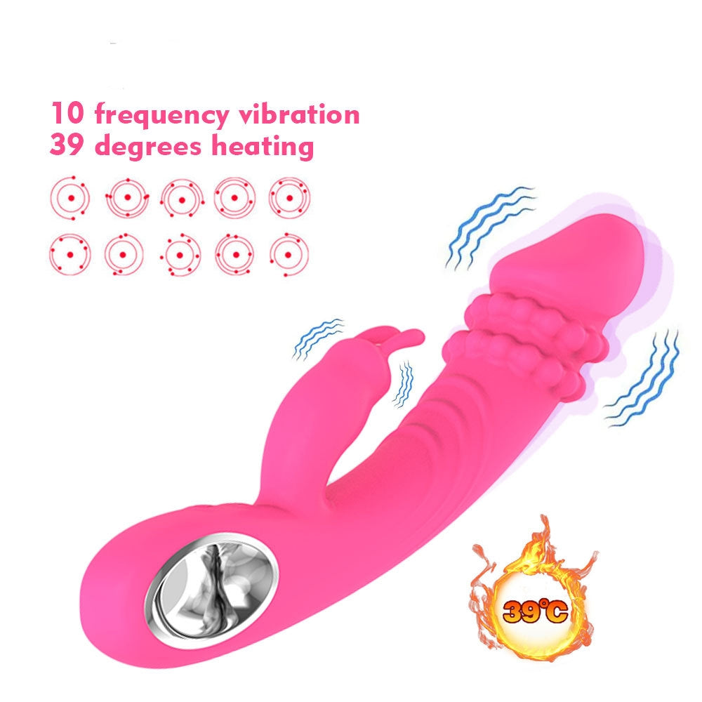 Heating Pearl Rabbit Vibrator-EROSREALM