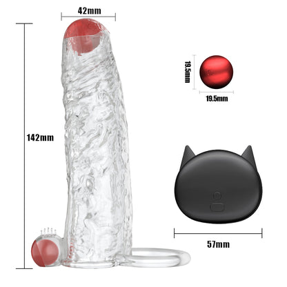 Wireless Remote Controlled Penis Sleeve Delay Ejaculation-EROSREALM