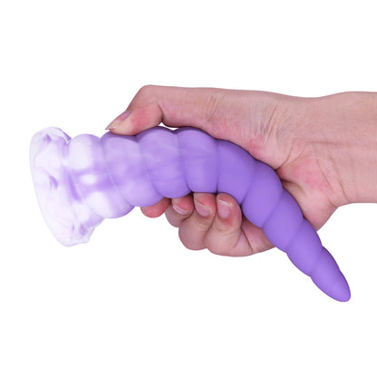 Gradual 7.08 Inch Pyramid Silicone Dildo Anal Toy-EROSREALM