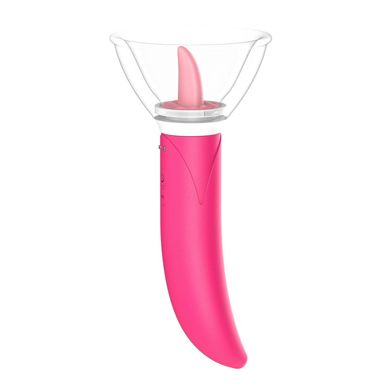 Tongue Licking Pump Clitoris G-spot Vibrator Dildo Vibrator-EROSREALM