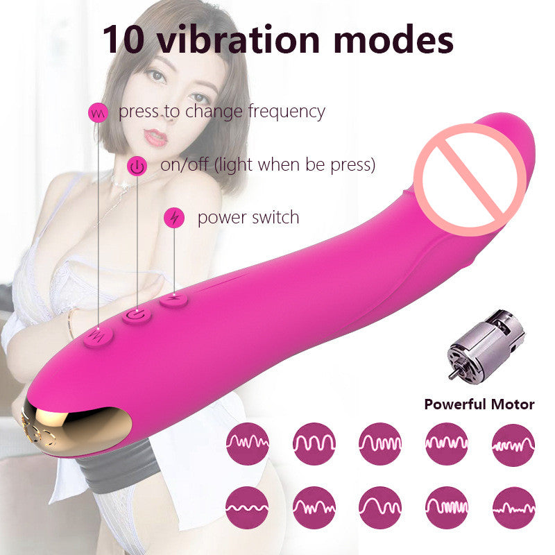 G-spot Realistic Dildo Vibrator-EROSREALM