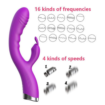 Rabbit Double Vibration G Spot Vibrator-EROSREALM