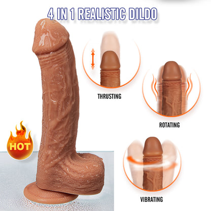 F26 4-in-1 Realistic Dildo-EROSREALM