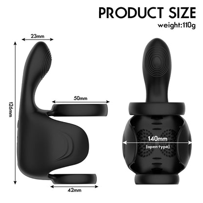 Men's Lock Ring Massager-EROSREALM