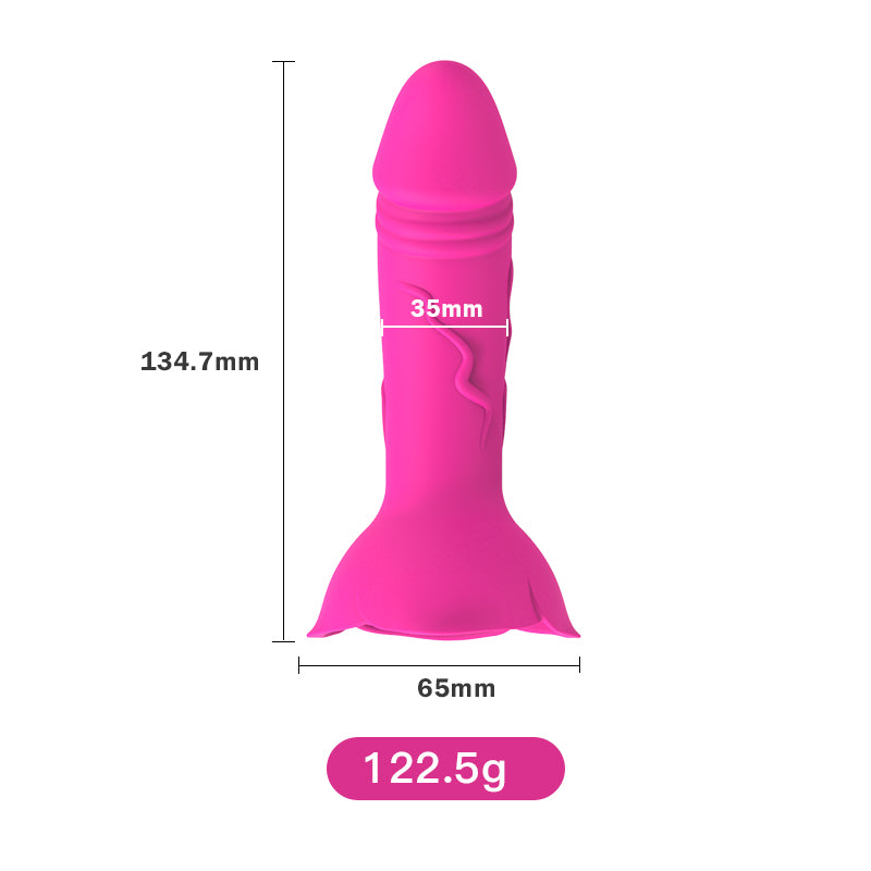 Wireless Remote Control Vibrating Rose G Spot Stimulator-EROSREALM