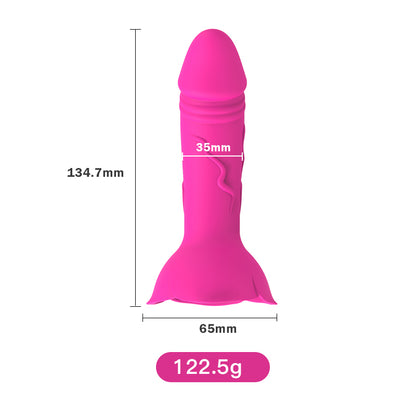 Wireless Remote Control Vibrating Rose G Spot Stimulator-EROSREALM