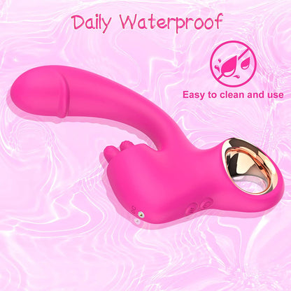 Caroline 2-in-1 Tongue-licking Wearable Vibrator-EROSREALM