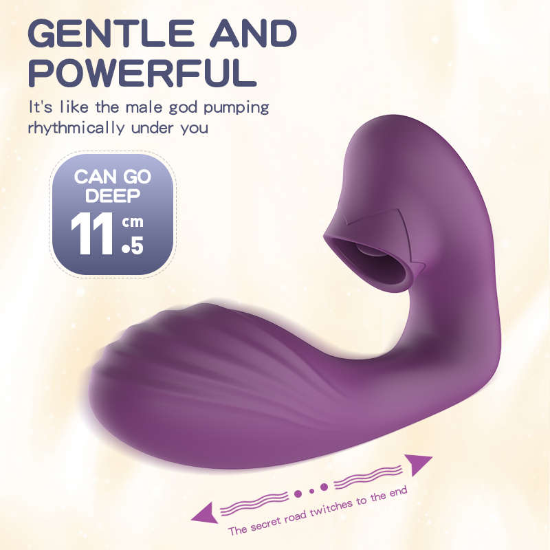 Tongue-licking Clitoral G-spot Vibrator-EROSREALM