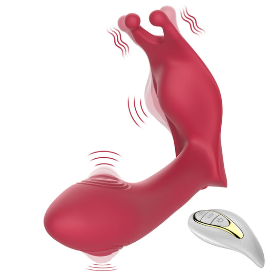 Wearable Vibrators With Remote Control Clitoral G-spot Stimulation Panty Vibrator-EROSREALM