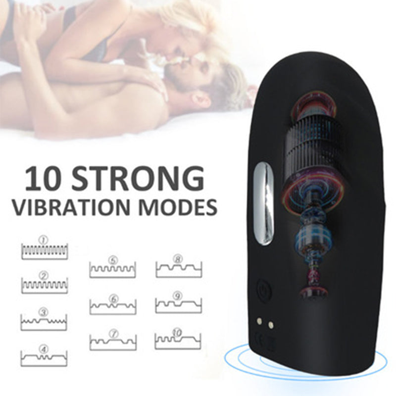 10 Frequency Vibration Penis Trainer-EROSREALM