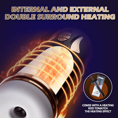 Galaxy - Z Interative Sexy Voice Heating Retractable Piston Sucking Male Masturbator-EROSREALM