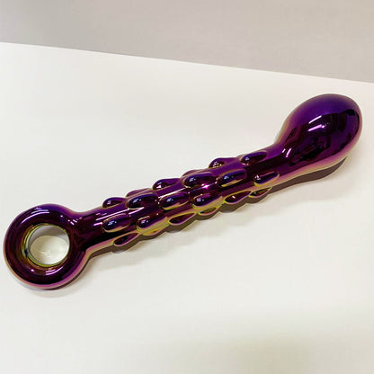 Colorful Crystal Glass Anal Dildo-EROSREALM