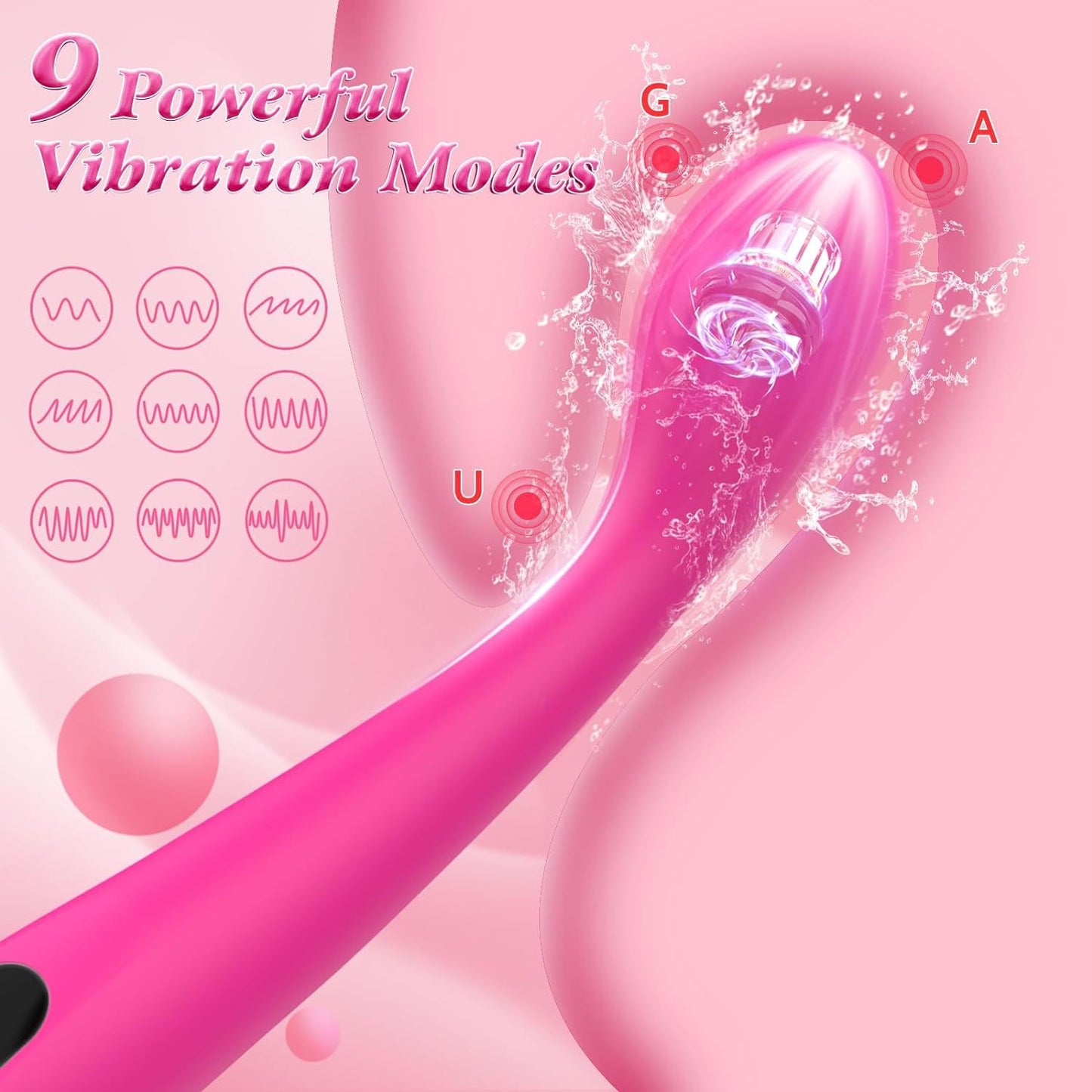 9 Vibrating G-spot Clitoral Finger Vibrator Sex Toy-EROSREALM