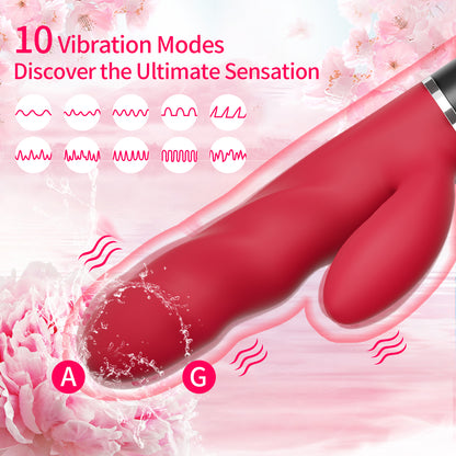 10 Frequency Rabbit Vibrating Stick-EROSREALM