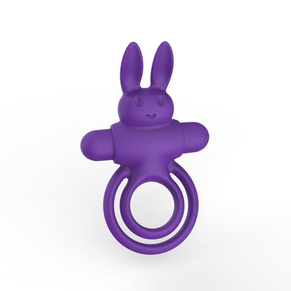 9 Vibrating Rabbit Multi-functional Cock Ring For Couple Play-EROSREALM