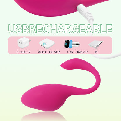 Ruby App Remote Control Clit G spot Vibrator-EROSREALM