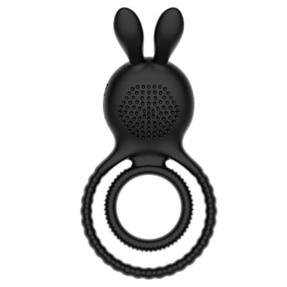 Rabbit Head Vibration Double Rings For Couples-EROSREALM