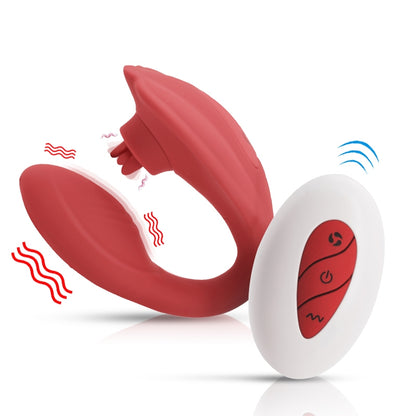 2-in-1 Wireless Remote Control Clit Stimulator & Panty Vibrator-EROSREALM