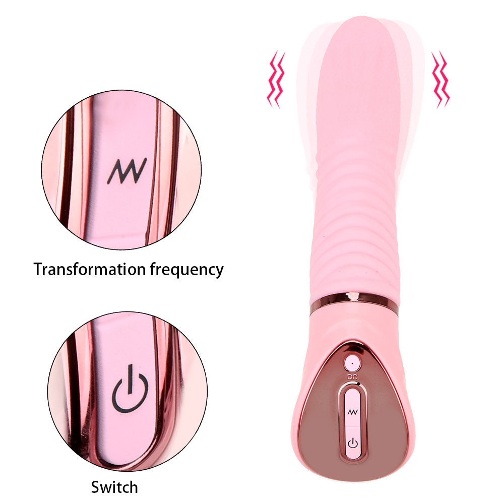 Multifunction G-spot Massager 10 Speed Tongue Vibrator-EROSREALM