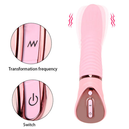 Multifunction G-spot Massager 10 Speed Tongue Vibrator-EROSREALM