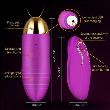 10 Speed Mini Bullet Vibrator Powerful Vibrating Eggs-EROSREALM