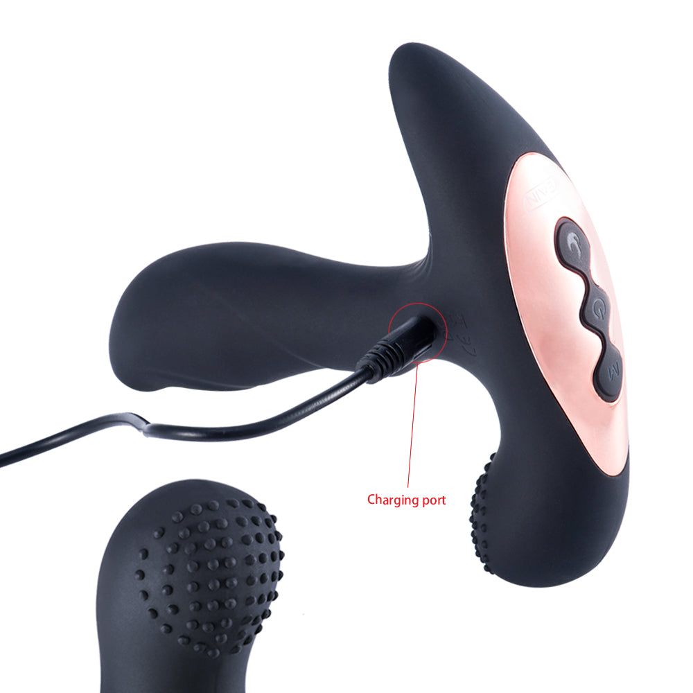 Prostate Massager Electric Remote Control Men's Backyard Vibration-EROSREALM