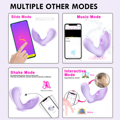 Maggie Princess App Control Swing & Sucking Vibrator Dildo Panty Vibrator-EROSREALM