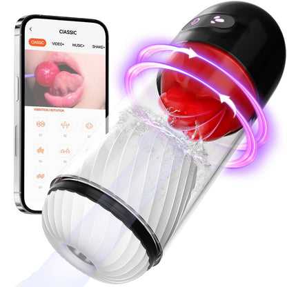 Male Masturbator Male Sex Toys For Men Penis Vibrator With App-EROSREALM