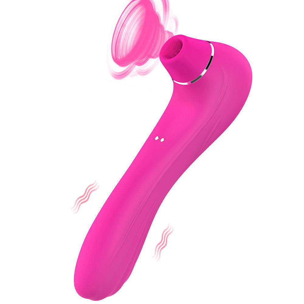 Female masturbation massage stick honey bean sucking magnetic rechargeable silicone vibrator-EROSREALM