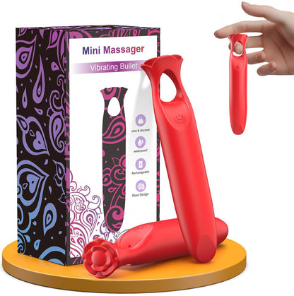 12 Vibrating Modes Rose Lipstick Vibrator-EROSREALM