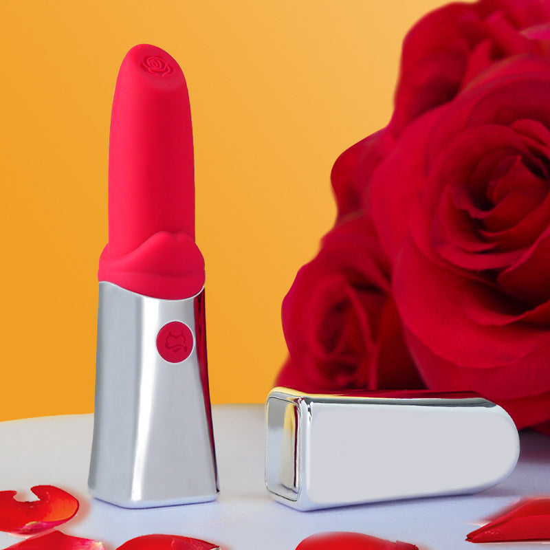 Rose Lips Bullet Vibrator-EROSREALM