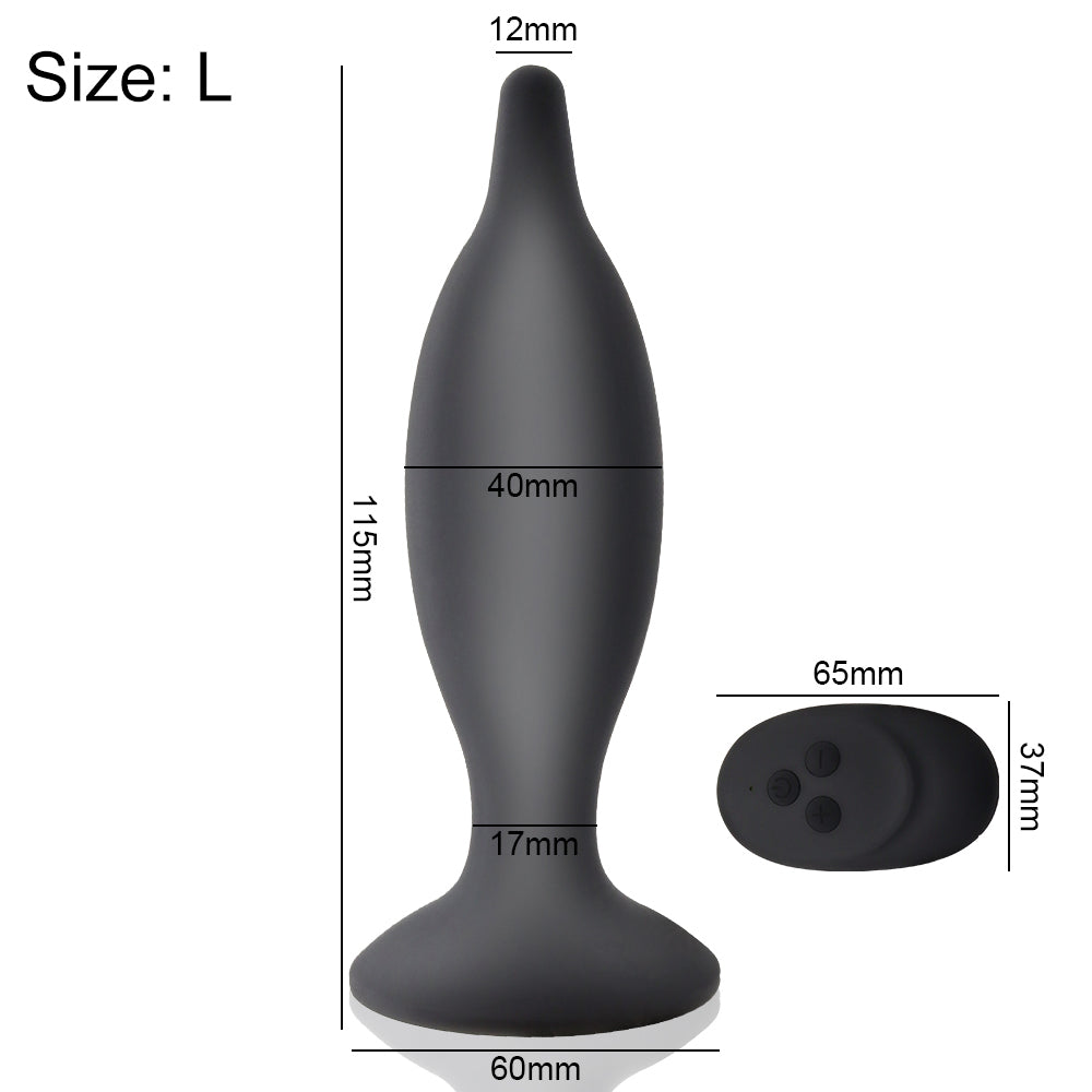 Remote Control Anal Plug Vibrator Prostate Massage G-spot Stimulator-EROSREALM