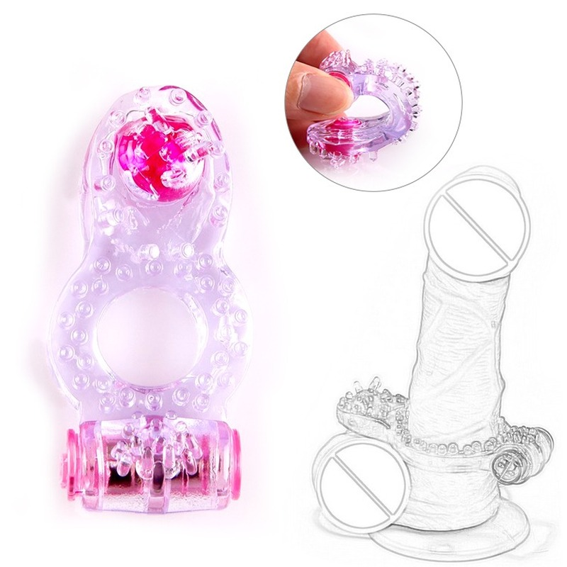 Swinging Bead Vibrating Penis Ring Lock Ring Sex Toy For Adults-EROSREALM