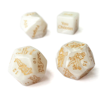 4pcs Acrylic Love Game Dice-EROSREALM